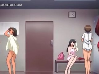 Besar titted anime kotor filem bom jumps manhood pada yang lantai