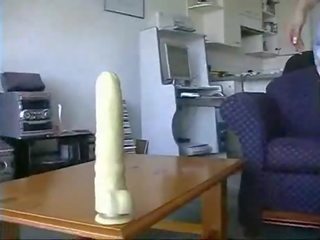 Asijské mladý žena anální dildo