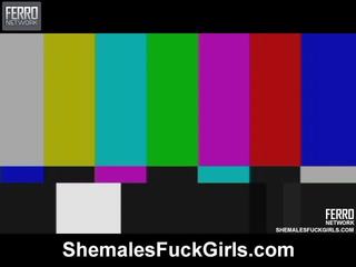 Excellent Shemales Shag Girls vid Starring Isabela, Bela, Marjorie