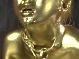 Arany bodypaint baszás japán x névleges film