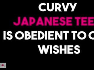 Sedutor curvilínea japonesa jovem grávida é pronto para obey você