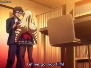 Sedusive anime adoleshent qirje i vështirë në the kuçkë part2