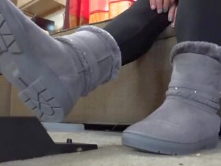 Boots for a sockjob cum dijupuk