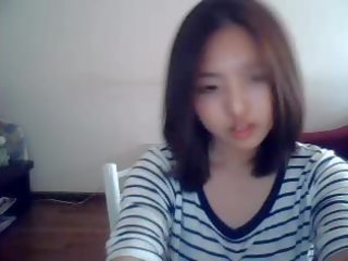 Warga korea gadis sekolah pada web kamera