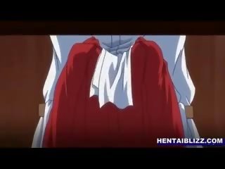 Japonesa hentai glorious chupando rígido miembro y facial disparo de corrida