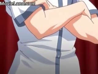Karštas nešvarus krūtinga hentai anime medus turėti