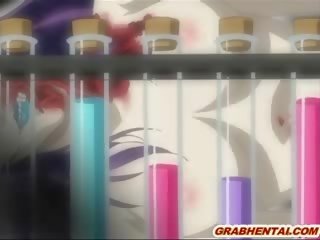 Japanese hentai mademoiselle drinking cum