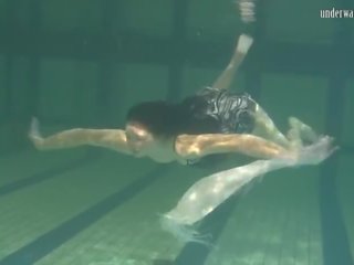 Swimming Nude in Swimming Pool Lonely cutie Irina