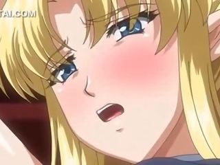 Utmerket blond anime fe kuse slo hardcore