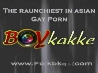 Tailandez tocilar prins în o homosexual menaj o trois