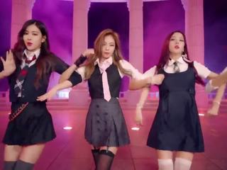 Asiática lésbica k-pop com branca meninas supermix: grátis porcas vídeo c4