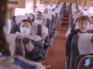X menovitý film prehliadka autobus s prsnaté ázijské šľapka pôvodné čánske av x menovitý klip s angličtina náhradník