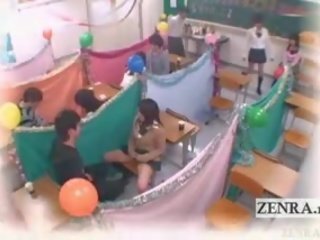 Subtitled japan schoolgirls kelas masturbation cafe